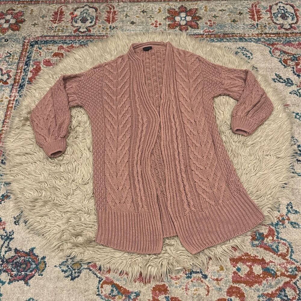 Topshop oversized pink cardigan size 2